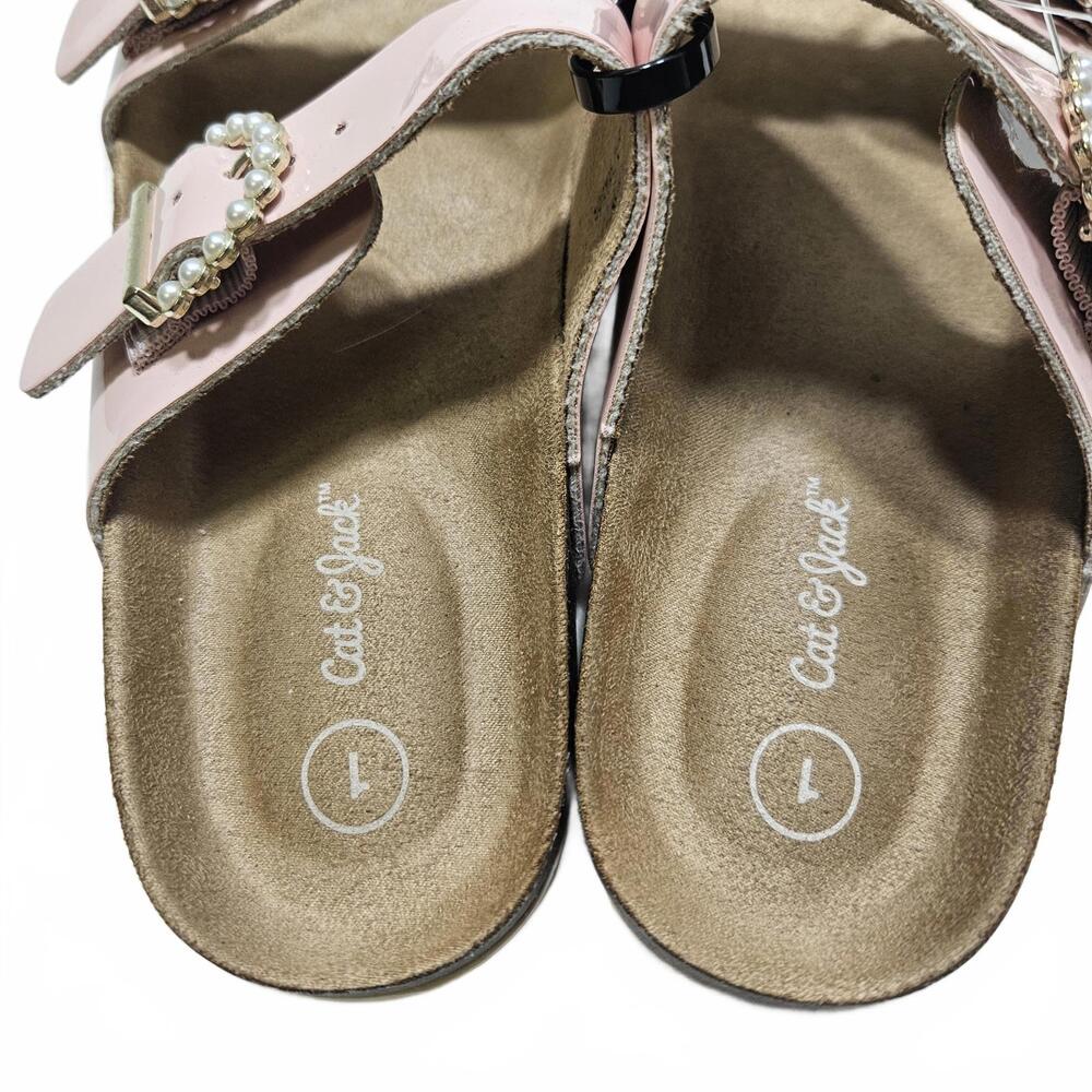 New Stylish Pink Slip-On Sandals by Cat & Jack - Picture 2 of 4